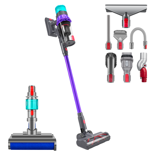 Intelligent Display Screen Detachable Battery Intelligent Cordless Vacuum Cleaner Bagless Design for Home Use-Handheld Vacuums