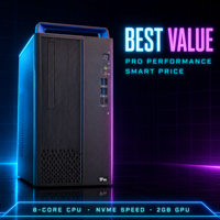 Ofis Görev Yönetimi Bilgisayarı Tam Set Hygon 3350 8 Çekirdekli 16GB RAM 256GB M.2 NVME SSD 15L Kasa Komple Ünite Monitör ve Çevre Birimleriyle