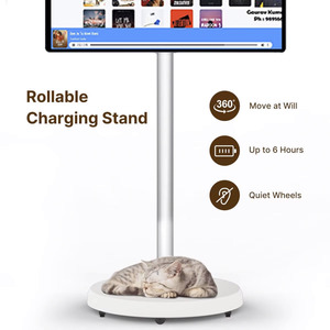 Téléviseur SHENBO Android 13 27/32 pouces Full HD 1080p 60Hz avec rétroéclairage LED, alimenté par batterie, ultra-fin, rotatif, tactile, portable - Product Image 2