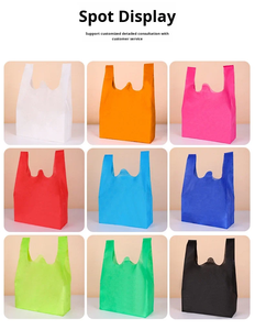 Bolsas de Compras Reutilizables Personalizadas al por Mayor, Bolsas de Tela No Tejida con Impresión de Logotipo, Bolsas de Supermercado Reciclables Tipo Chaleco, Bolsas Publicitarias - Product Image 6