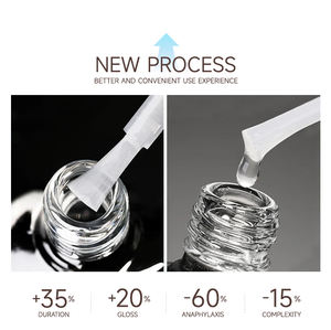 Hot Selling Long Lasting Super Shine Wholesale Nail Supplies Private Label No Wipe Gel <b>Polish</b> Top Coat UV Gel Nail <b>Polish</b> - Product Image 4