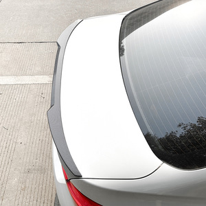 Bmw Rear Spoiler <b>Wing</b> Shaped Piano <b>Black</b> Carbon Fiber Texture For 3 Series F30 2013 2019 Abs Material - Product Image 3