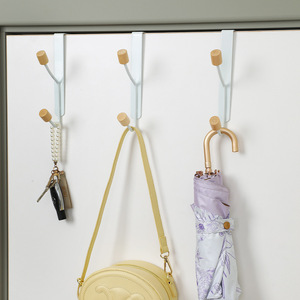 <b>Over</b> <b>Door</b> Coat <b>Hook</b> White Rectangle Clip On Type Heavy Duty Clothing Organizer For Bedroom Doorway Storage - Product Image 4