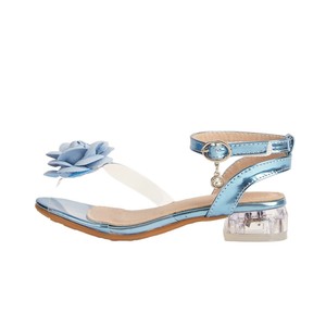 2026 New Summer Girls' Transparent Thick Heel <b>Sandals</b> French Style Slide <b>Sandals</b> for Girls Elegant Shoes to Match Dresses - Product Image 5