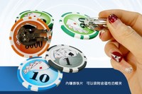 Fabricant de marqueurs de golf personnalisés avec logo Chip 40mm formes rondes Marqueur de balle de golf ABS CASINO Poker