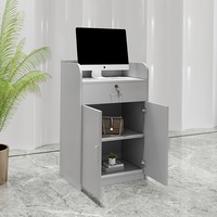 Petite caisse enregistreuse, mini-meuble de barbier, comptoir de magasin de vêtements, table simple et moderne, présentoir, comptoir d'accueil, bar.