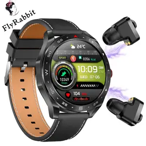 New 2024 Headset Smart Watch 2 in 1 T95 Fitness Tracker Health Care Earphone Sport Watch BT Call Phone Talking
