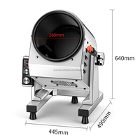 Machine de cuisson automatique électromagnétique 3500W, wok rotatif commercial pour la restauration