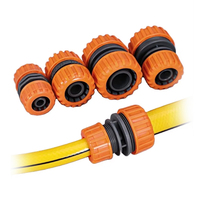 Connecteur de tuyau d'arrosage en plastique ABS durable, connexion rapide pour outils de jardin, robinet d'eau, lavage de voiture, arrosage - Norme ANSI 1/2''-1''