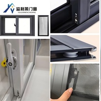Ventanas Corredizas de Vidrio de Aleación de Aluminio Antirrobo de Seguridad a Buen Precio de Fábrica, Malla Antimosquitos de Acero Inoxidable, Exterior Moderno