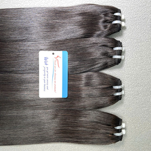 Super vente d'automne le prix le moins cher 100% extensions de cheveux de trame droite d'os paquet vietnamien Vietnam Super Double cheveux sans enchevêtrement - Product Image 4