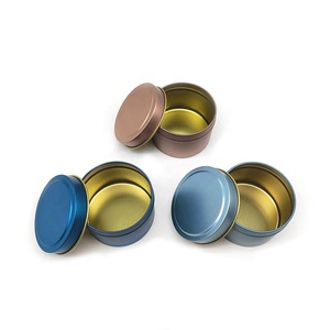 Sang Trọng Rỗng Xi Lanh 4 Oz 8Oz Tinplate Có Thể Màu Đen Trắng Bạc 100Ml 250 Ml Rose Gold Màu Xanh Vàng Kim Loại Lon Cho Nến - Product Image 2