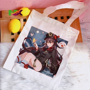 Sac fourre-tout en toile imprimé anime Genshin Impact <span class=keywords><strong>Hu</strong></span> <span class=keywords><strong>Tao</strong></span> Xiao Liyue, sac à bandoulière, sac à main, sac de shopping - Product Image 3