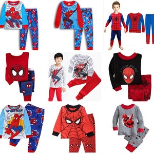 Conjunto de Pijamas de Primavera/Otoño para Niños, Diseño Casual de Dibujos Animados, 100% Algodón, con Estampado de Spiderman y Cars, Ropa de Dormir de Superhéroes - Product Image 3