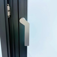 Ventana de Apertura Exterior con Rotura de Puente Térmico y Color Personalizado, Perfil de Aluminio 6060-T66 con Línea de Pulverización, Servicio OEM ODM para Edificios Comerciales