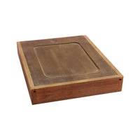 Boîte cadeau vintage en bois peint pour CD, boîte artisanale avec mousse, boîte de rangement en bois pour CD