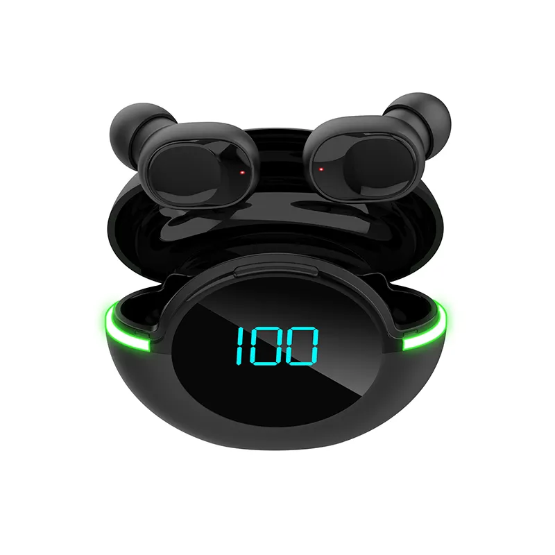 Mini LED digital display wireless earplug touch control sports headset in ear noise reduction waterproof game music headset