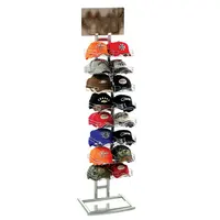 جميع الجهات أعلى مرآة قابل للتعديل مستوى السنانير حك رف لعرض القبعات