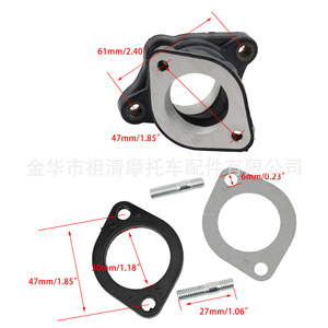 ข้อต่อยางท่อร่วมไอดี Zuqing ขนาด 30 มม. สำหรับคาร์บูเรเตอร์ อินเทอร์เฟซอเนกประสงค์ ระบบเชื้อเพลิงรถจักรยานยนต์ - Product Image 2