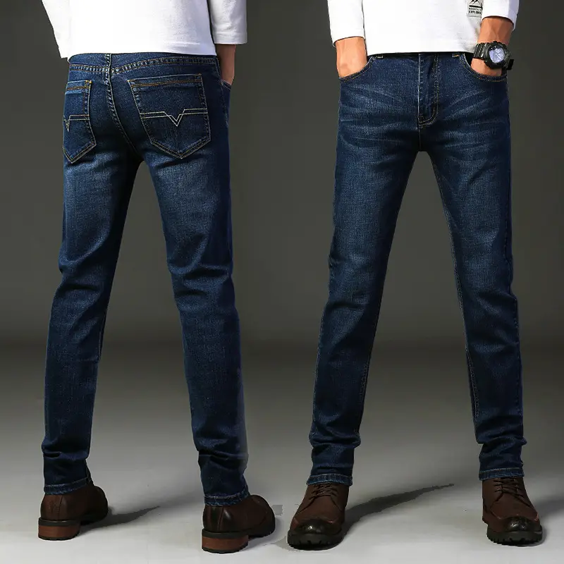 Pantalones vaqueros ajustados para hombre, Jeans ajustados de diseño, a precio de fábrica
