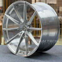 Jantes sport haute performance BJXL, directement de l'usine, 18-21 pouces, noir brillant, concaves profondes, 7 branches, en alliage divisé, pour Ford Mustang GT