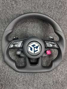 Volante de Cuero de Alta Calidad para <span class=keywords><strong>Audi</strong></span> A3 A4L A5 A6L A7 A8 Q2 Q3 <span class=keywords><strong>Q4</strong></span> Q5 Q7 Q8 TT R8 RS7, Volante de Fibra de Carbono - Product Image 6