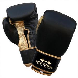 Guantes de Boxeo MMA Personalizables de Alta Calidad, Cuero Vacuno, Transpirables, Ligeros, Cierre de Gancho y Bucle, Unisex, para Entrenamiento de Muay Thai - Product Image 2