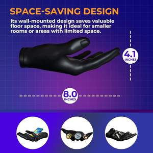 Support mural pour ballon de sport en résine noire de qualité supérieure Hold My Ball, support sécurisé pour ballon de basket, de football, de soccer, pour l'affichage - Product Image 2