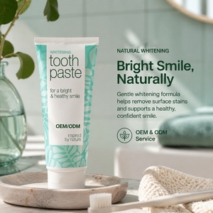 Dentifrice blanchissant OEM/ODM saveur menthe fraîche, formule hydratante à la silice et à l'alumine, combat les taches de café, de thé et de vin pour un sourire éclatant - Product Image 5