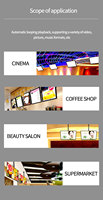 Marketing Digital Office Digital Signage Publicidad Tablero de letrero de aluminio Tablero de publicidad de restaurante