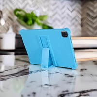 IPad Pro13 Air13 Pro11 Air11 için 2024 M4 M2 iPad 10.9 10.2 iPadPro11 2022 silikon darbeye standı koruyucu kılıf