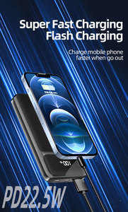 Sạc dự phòng di động siêu tốc Ugreen 2 trong 1, pin Lithium-ion trắng đen, dung lượng 10000mAh, dùng cho điện thoại - Product Image 6