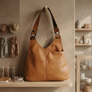 Bolso de Mano de Cuero con Cierre, Diseños Personalizados Duraderos, Regalos para Chicas, Estilo Vintage a la Moda, Impermeable, Gran Capacidad, Premium - Product Image 1