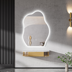 <span class=keywords><strong>Espejo</strong></span> de Pared de Vidrio de Longitud Completa <span class=keywords><strong>con</strong></span> Forma Irregular Artística para Hotel, <span class=keywords><strong>Espejo</strong></span> Ondulado <span class=keywords><strong>con</strong></span> <span class=keywords><strong>Borde</strong></span> Ondulado, <span class=keywords><strong>Espejo</strong></span> Inteligente Iluminado <span class=keywords><strong>con</strong></span> Luz LED - Product Image 6
