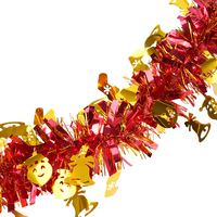 Ruban de fleurs de 9 cm pour décoration de Noël, mariage, anniversaire, fête, avec paillettes laser et rayures colorées en laine