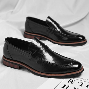 Nouvelles chaussures en cuir pour hommes, formelles et décontractées, pour toutes les saisons |   Chaussures haut de gamme à semelle souple de grande taille - Product Image 3