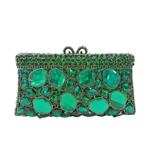 Popular <span class=keywords><strong>bolso</strong></span> de noche de cristal, <span class=keywords><strong>bolso</strong></span> de mano con diamantes huecos de Metal para mujer, <span class=keywords><strong>bolso</strong></span> de mano dorado hecho a mano de lujo con diamantes de imitación, <span class=keywords><strong>bolso</strong></span> de mano para <span class=keywords><strong>fiesta</strong></span> - Product Image 4