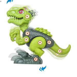 Enfants perceuse vis écrou Puzzles jouets en plastique électrique outil créatif <span class=keywords><strong>dessin</strong></span> <span class=keywords><strong>animé</strong></span> <span class=keywords><strong>dinosaure</strong></span> jouets tige démonter <span class=keywords><strong>dinosaure</strong></span> jouets - Product Image 3