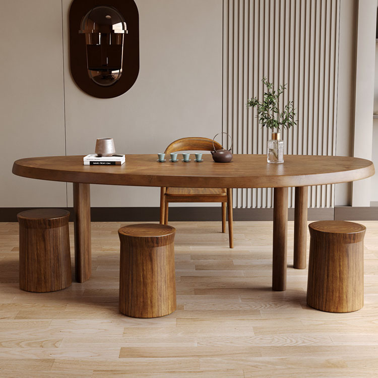 curved dining table