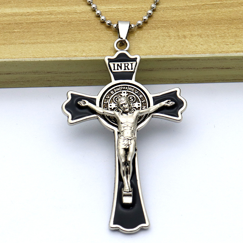 Portachiavi A Croce Cristiana Angyape Con Fiore, Per Donna, Accessorio Per Borsa E Chiavi Auto, Simbolo Di Fede, Regalo Religioso - 3
