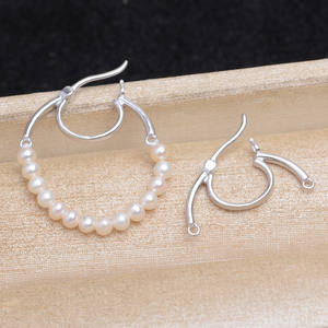 อุปกรณ์ตกแต่งต่างหูเงินแท้ S925 ลายมังกรเรียบง่าย พร้อมที่ใส่หญ้าแห่งความโชคดี 6-7 ชิ้น รุ่น 5600 สำหรับงานเครื่องประดับ - Product Image 2