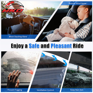 Pare-soleil de fenêtre encastrés pour Toyota Camry 18-24, déflecteurs de pluie, protection latérale des portières de voiture en PC - Product Image 5