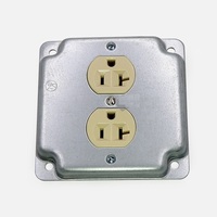 Boîte de jonction électrique carrée en métal standard américain 4x4in de bonne qualité
