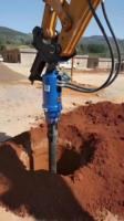 Broca de taladro Rock Auger de 300mm para accesorio de excavadora de suelo duro con componente de núcleo de motor