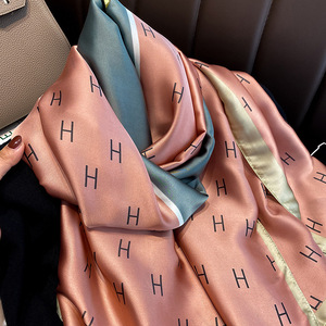 Tùy Chỉnh Thiết Kế Sang Trọng Mô Hình Nhiệt đới Lớn Vuông Khăn Choàng Khăn Choàng Cho Phụ Nữ Mùa Xuân Đầy Màu Sắc Satin Tùy Chỉnh In - Product Image 2