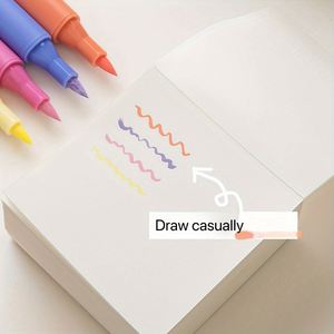 High Quality Leather Hardcover 400 Pages Super Thick Notebook Square Sticky Notes Memo Pads 8x8cm Thread Sewing Binding - Product Image 2