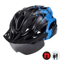 Casques de vélo vtt avec feu arrière LED, pour cyclisme, vélo de route, en montagne, pour adultes, nouvelle collection,