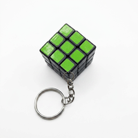 Porte-clés cube magique miniature personnalisé de 3 cm avec cube en plastique pour cadeaux promotionnels, fabrication OEM
