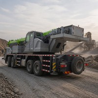 Grue de levage lourde ZTC1000V663 de 100 tonnes, machine d'occasion en stock, écran tactile intelligent, fonctionnement sécurisé