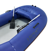 Hailebao Bateau gonflable individuel en PVC, Kayak escargot pliable pour la pêche, les loisirs aquatiques et le camping en extérieur